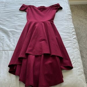 MAROON SIZE SMALL WINDSOR DRESS
